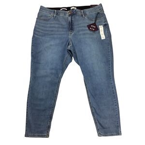 Ava Viv High Rise Skinny Jeans Women's 22 42x28 Medium Wash Blue Ab Solution